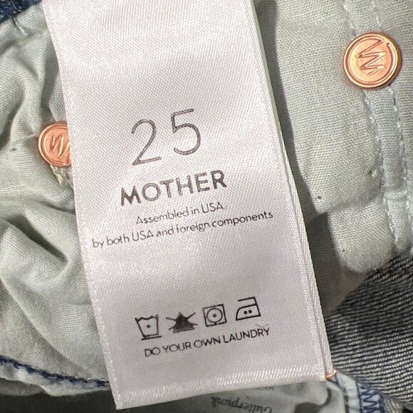 MOTHER The Looker Ankle Fray Jeans in Gutterpunk Sz 25 NWT - Picture 6 of 8